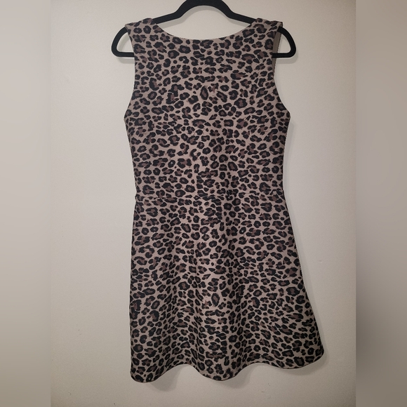 Abercrombie & Fitch YPB Scultplux Brown Leopard Mini Dress - Picture 3 of 7